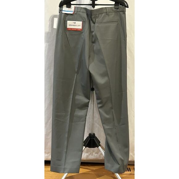 Grandslam Pants Men’s 36x32 Gray Performance Golf Trousers - Picture 2 of 7